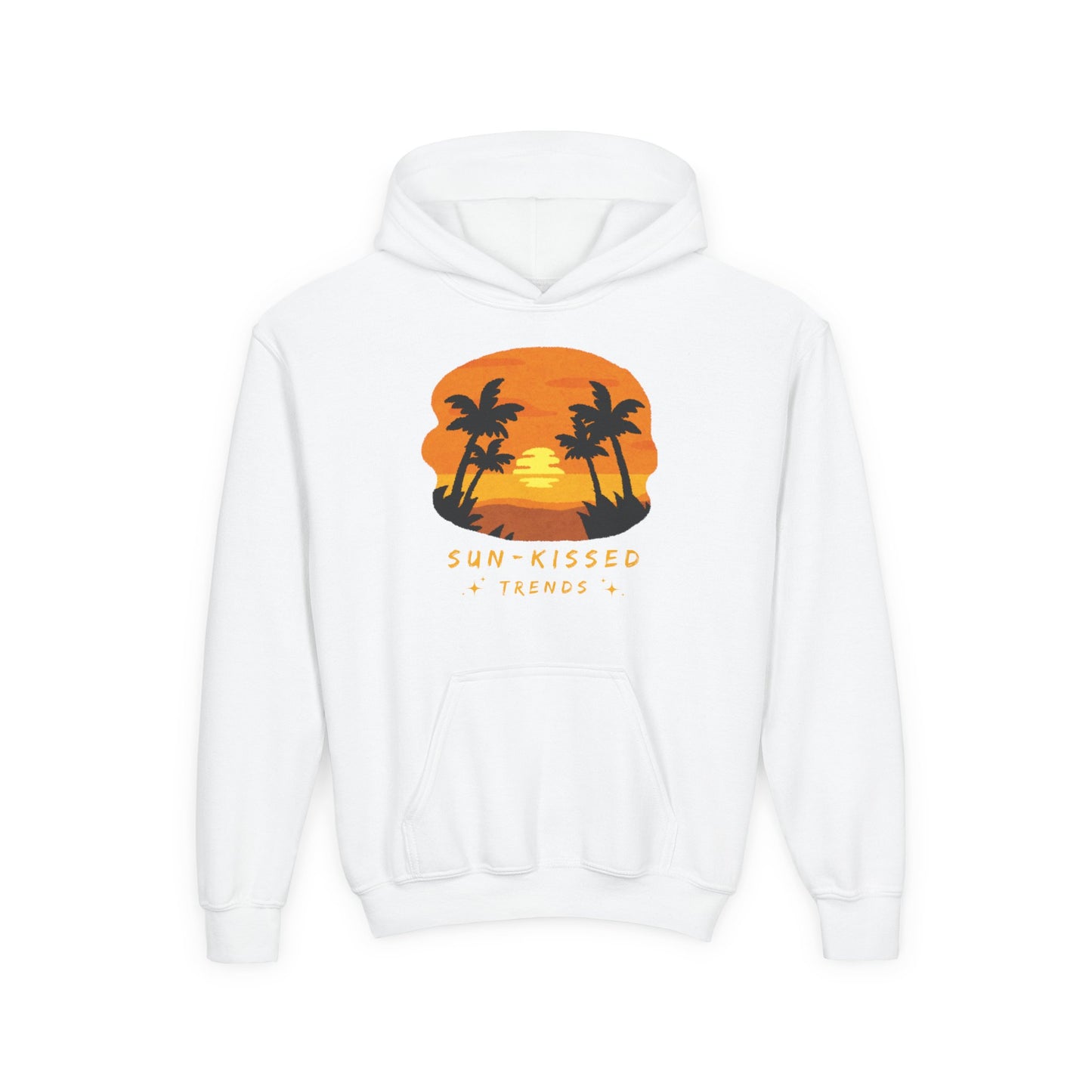Youth Sweatshirt | Sun-Kissed Tropical Hoodie for Summer Adventures, Beach Blanket, Casual Wear, Gift for Kids