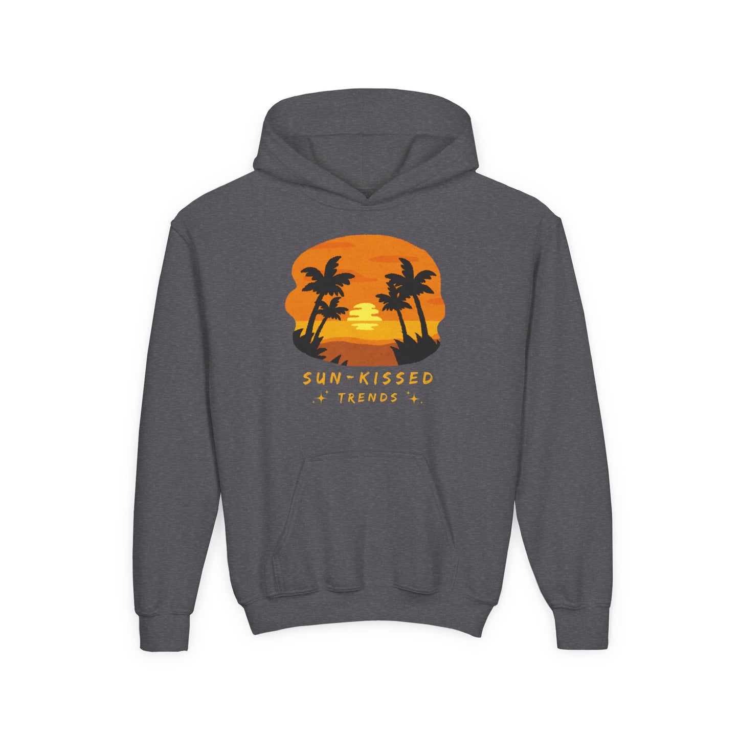 Youth Sweatshirt | Sun-Kissed Tropical Hoodie for Summer Adventures, Beach Blanket, Casual Wear, Gift for Kids