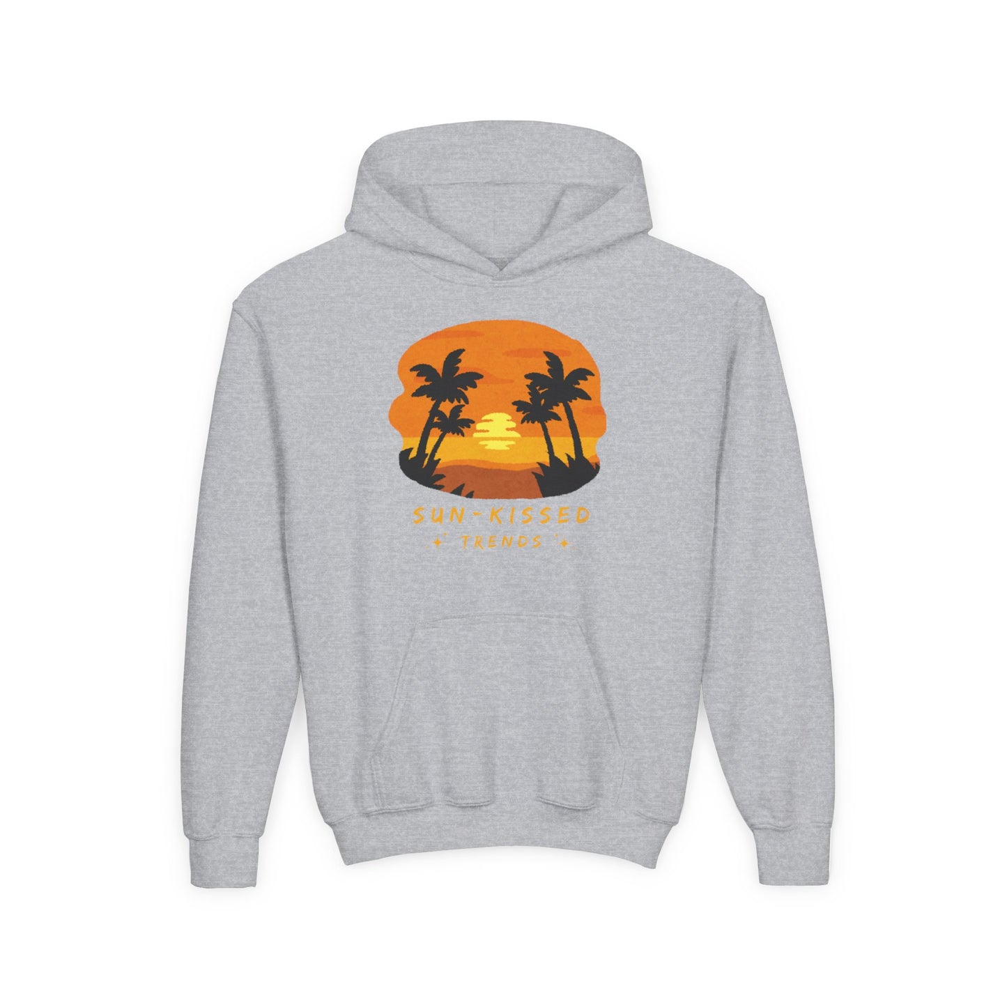 Youth Sweatshirt | Sun-Kissed Tropical Hoodie for Summer Adventures, Beach Blanket, Casual Wear, Gift for Kids