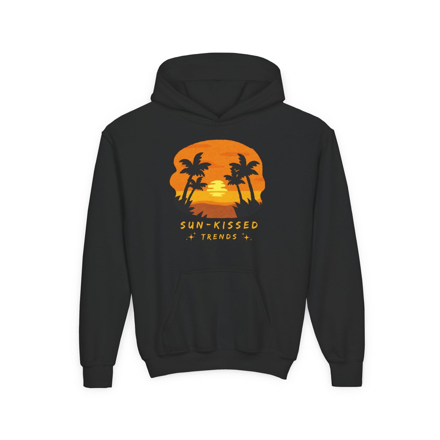 Youth Sweatshirt | Sun-Kissed Tropical Hoodie for Summer Adventures, Beach Blanket, Casual Wear, Gift for Kids